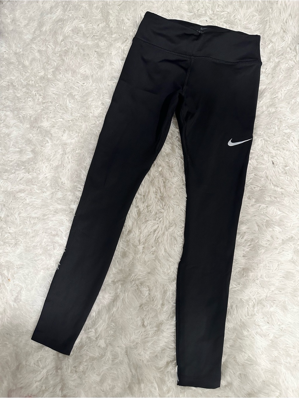 Nike Fast Dri-FIT Running Tights Black Reflective Size S NWOT